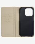 iPhone 15 Pro| Diary Case|グレージュ