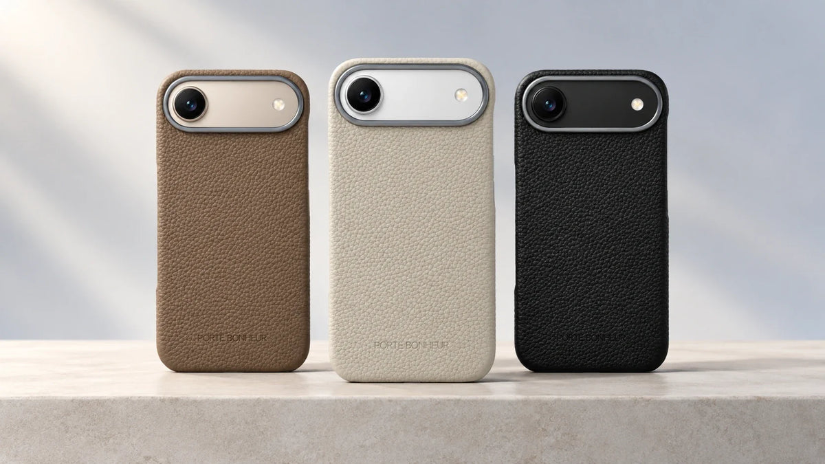 iPhone 17 Air対応の本革iPhoneケース3色