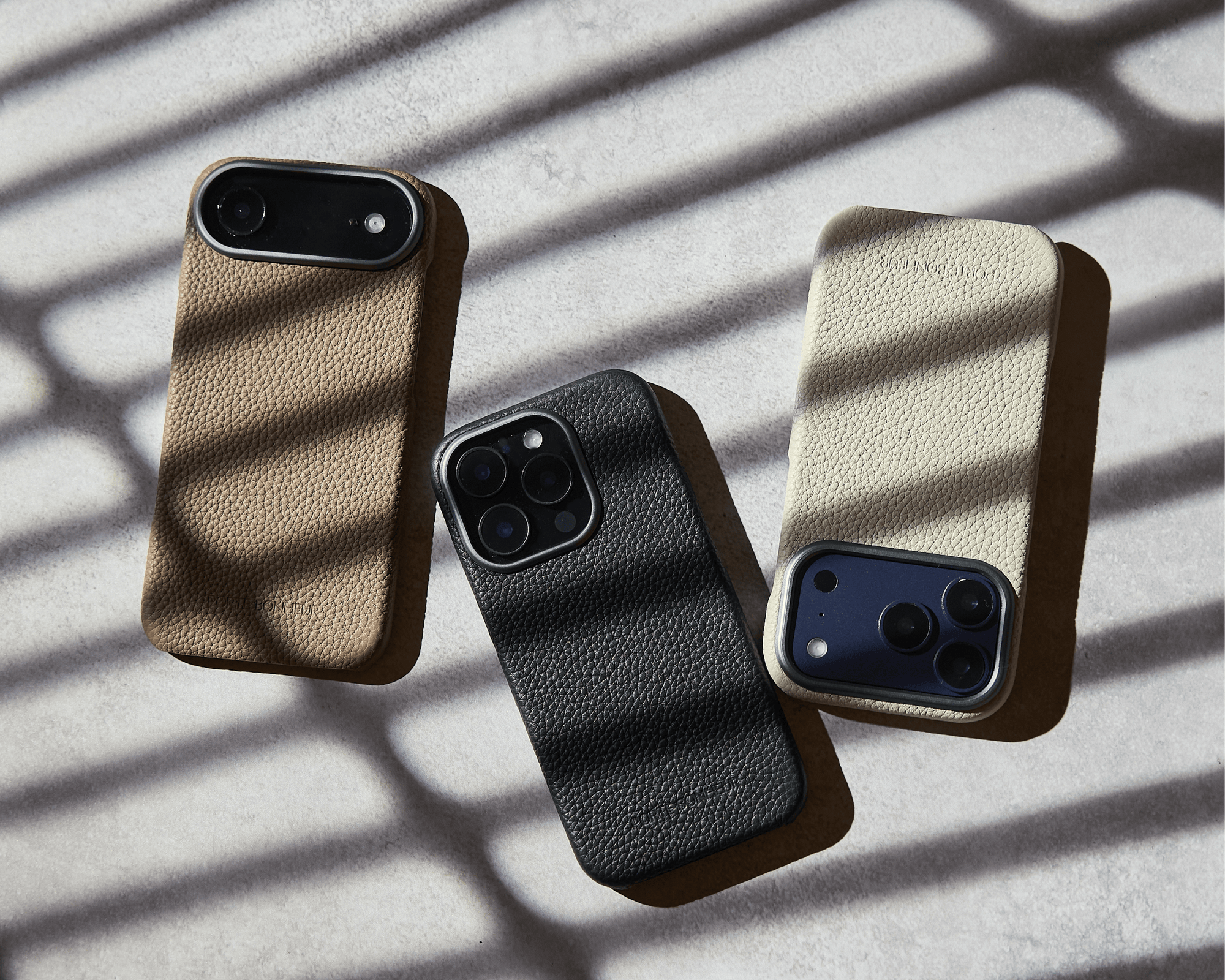 iPhone 17 Pro 本革背面ケース｜ Back Cover Case ｜ブラック｜PORTÈ