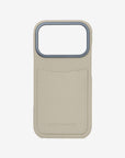 iPhone 17 Pro｜ Back Cover Card Case｜グレージュ