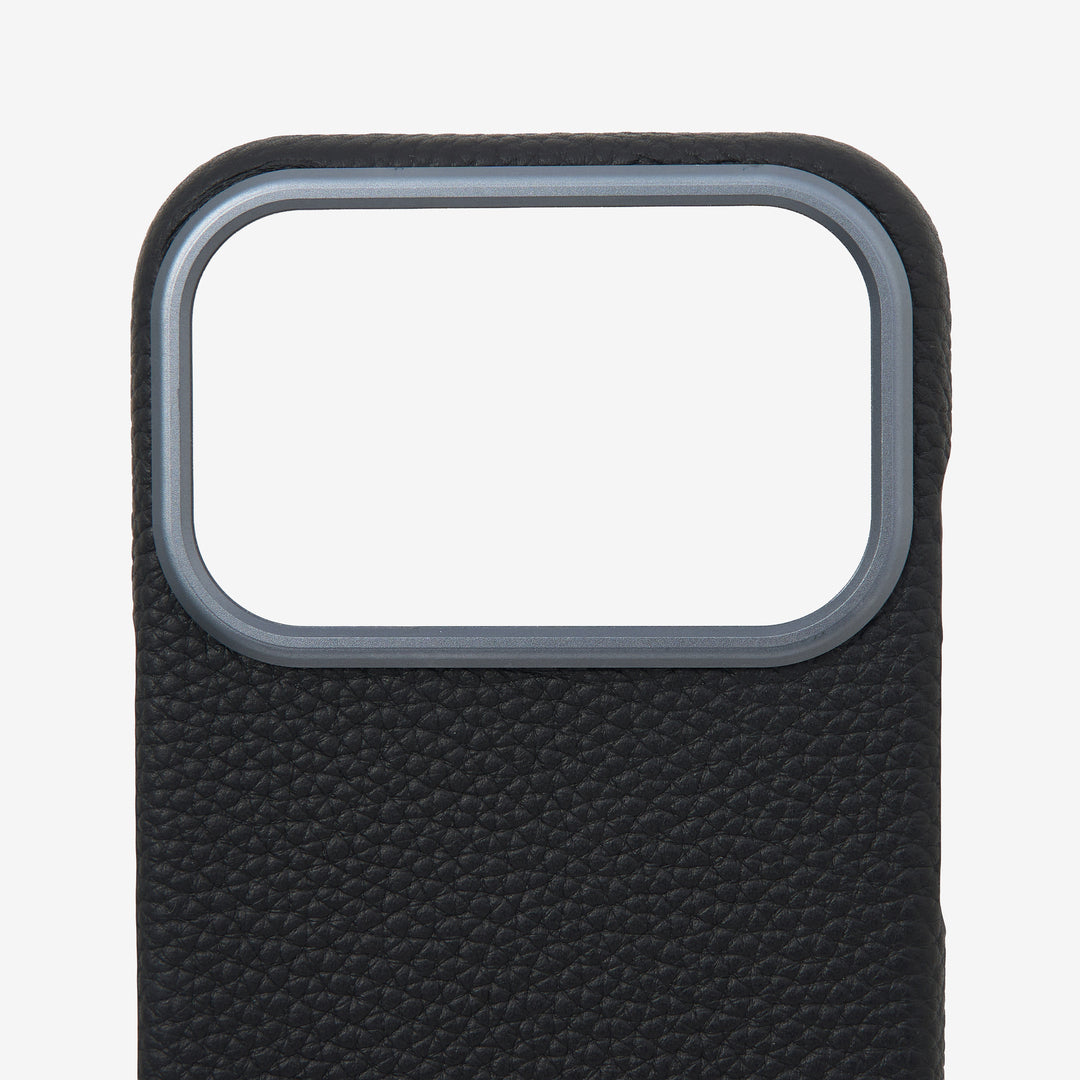 porte bonheur iphone 17 シュリンクレザーケース　ブラック iPhone 17｜ Back Cover Case ｜ブラック – Porte Bonheur