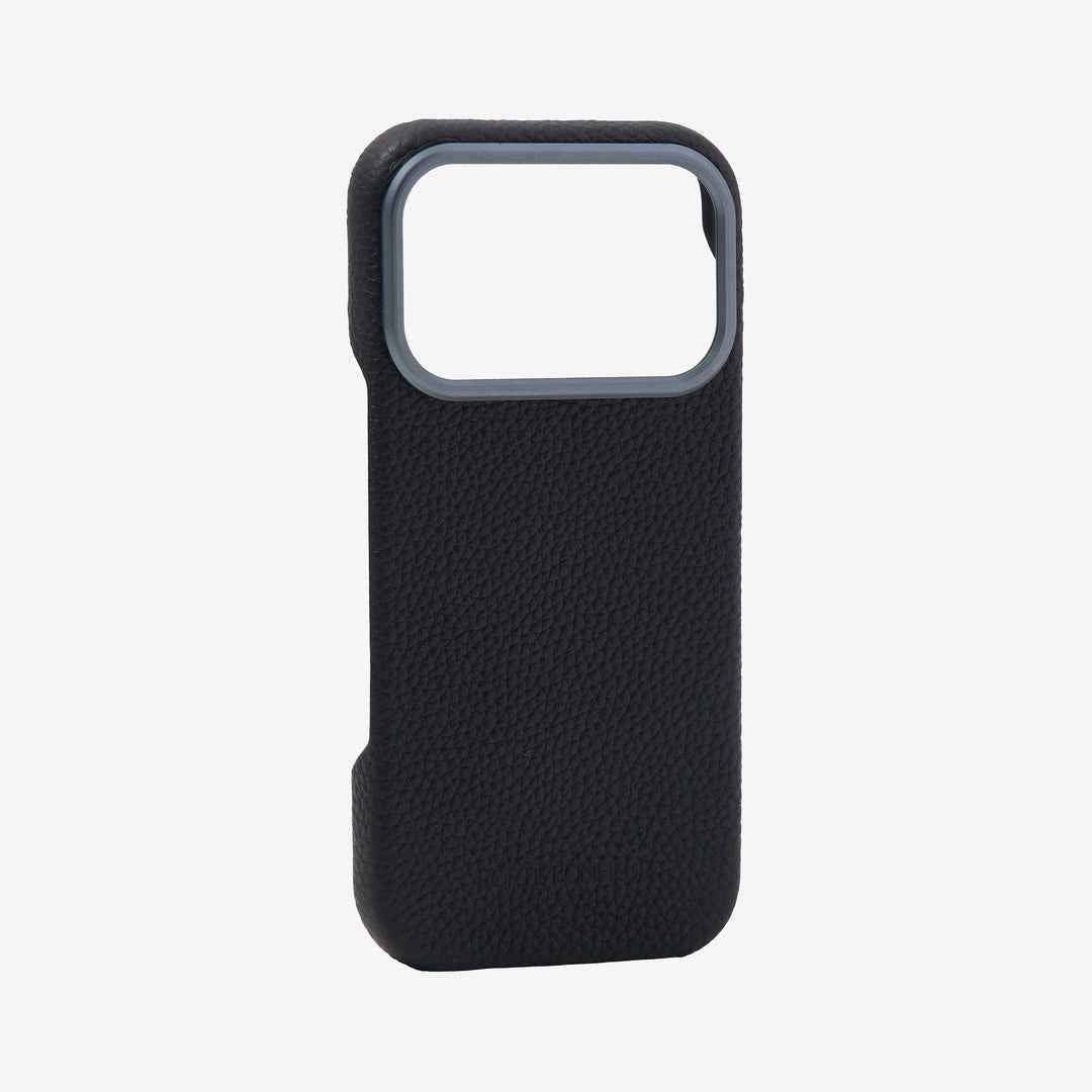 iPhone 17 Pro 本革背面ケース｜ Back Cover Case ｜ブラック｜PORTÈ