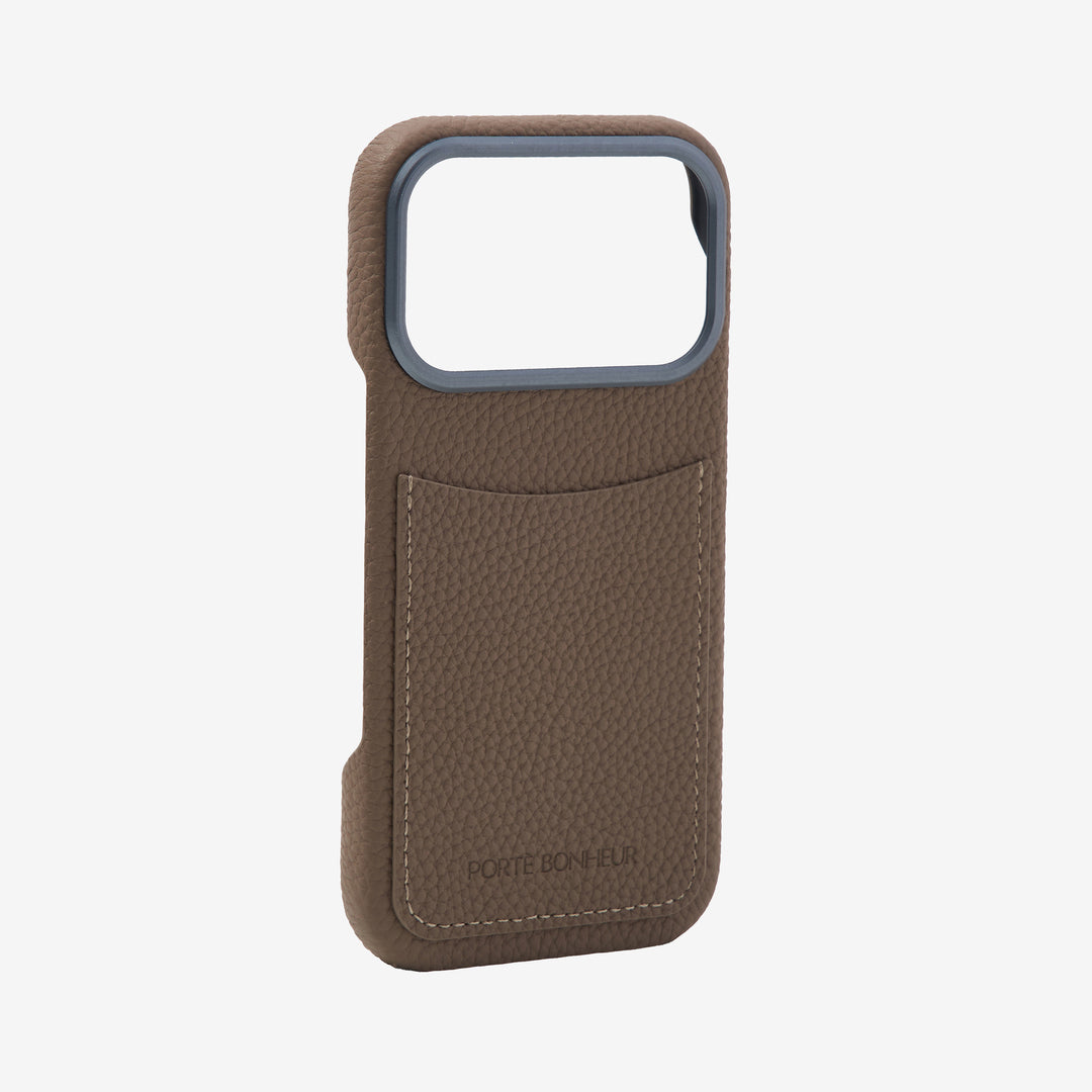iPhone 17 Pro カード収納付き本革ケース｜ Back Cover Card Case